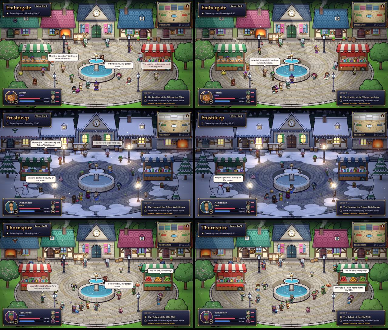 A procedurally generated town from Creature Forge